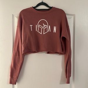 Cropped, fleece lined, athletic, wear a sweater